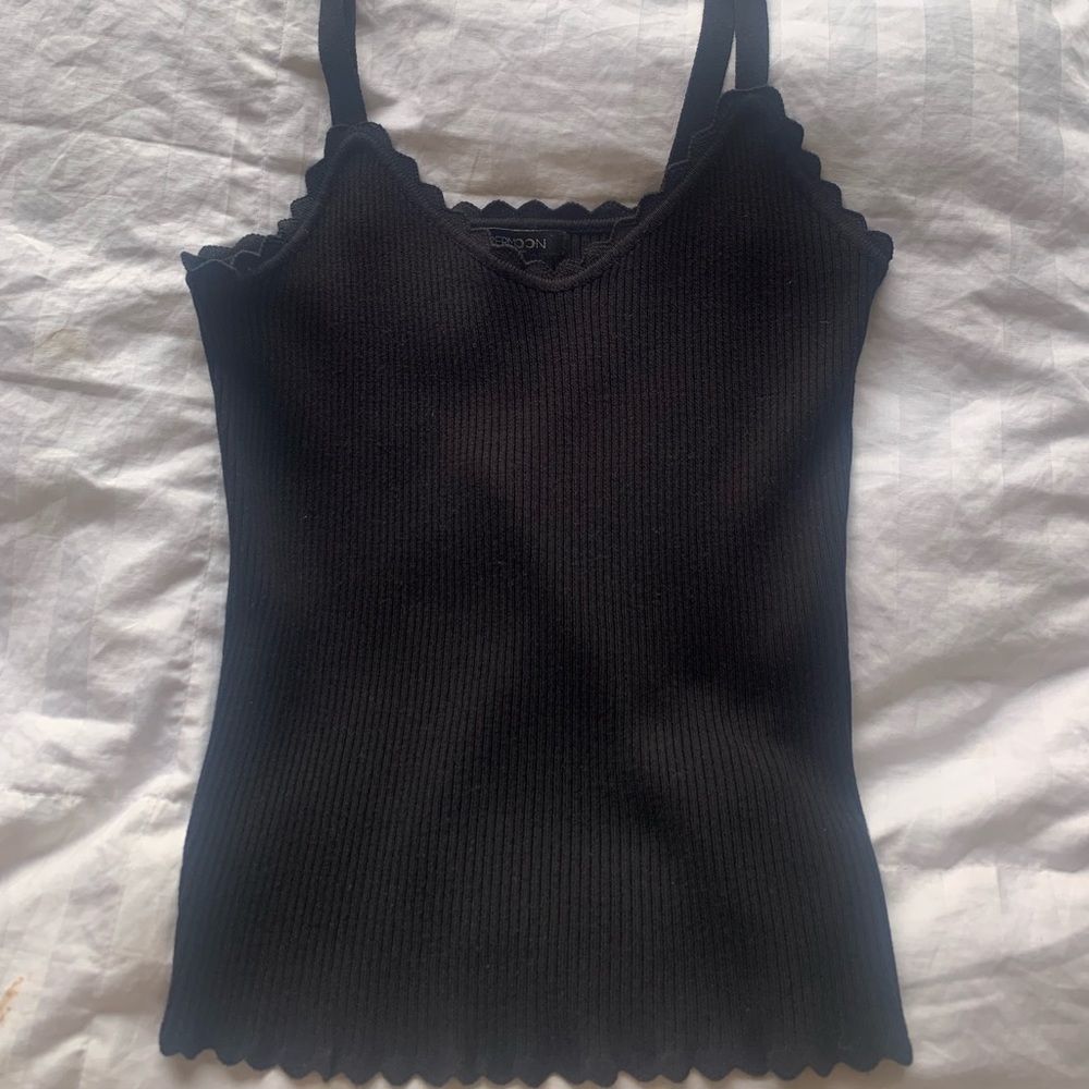 Black tank top